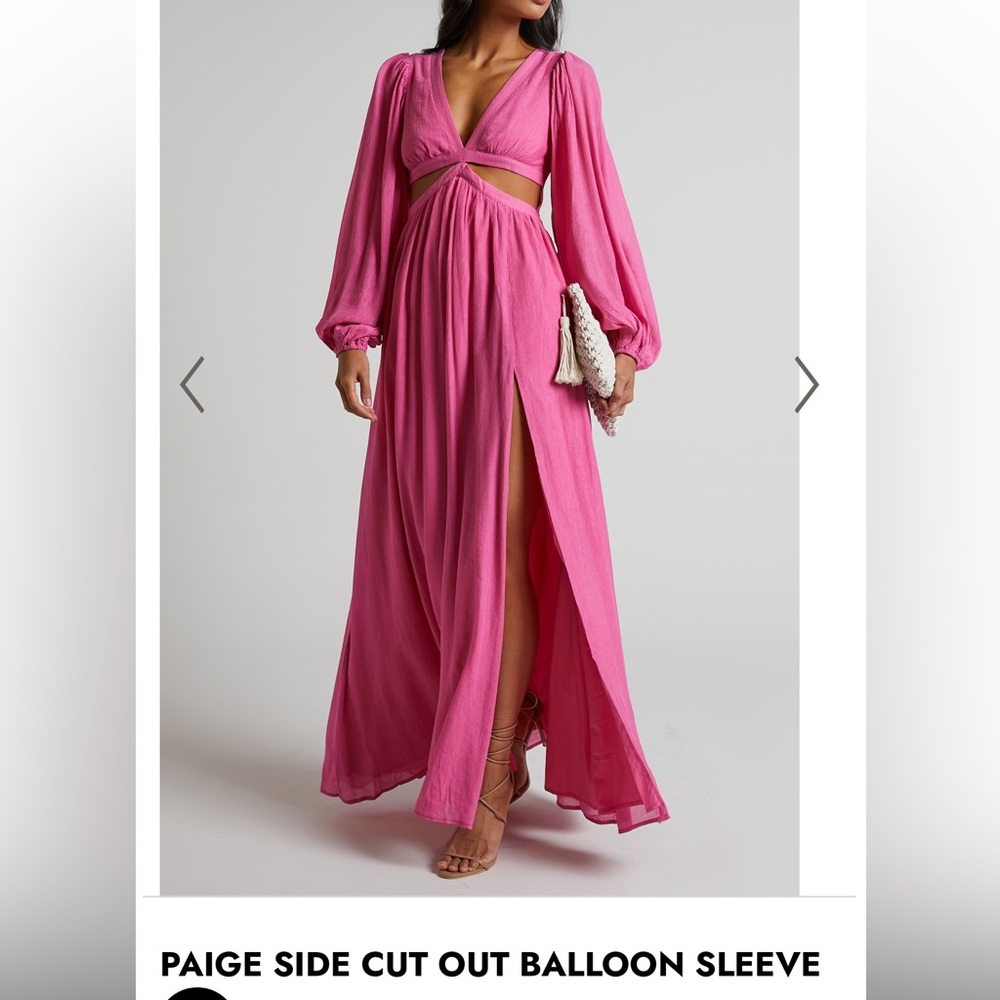 PINK FLOWY DRESS